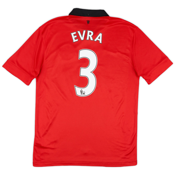 2013-14 Manchester United Home Shirt Evra #3ES