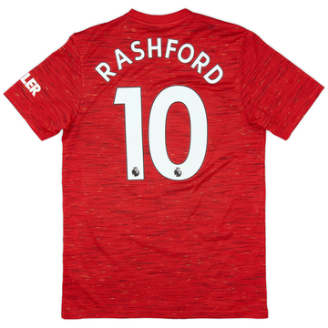 2020-21 Manchester United Home Shirt Rashford #10 - 8/10 - (M)