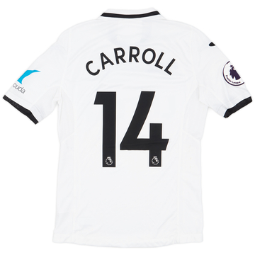 2017-18 Swansea Match Worn Home Shirt Carroll #14