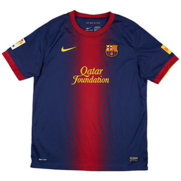 2012-13 Barcelona Home Shirt - 8/10 - (XL.Boys)