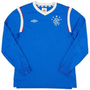 2011-12 Rangers Home L/S Shirt - 7/10 - (L.Boys)