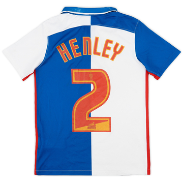 2015-16 Blackburn Home Shirt Henley #2 - 8/10 - (M.Boys)