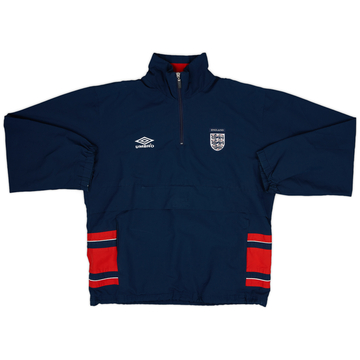 2000-02 England Umbro 1/4 Zip Drill Top - 8/10 - (L)