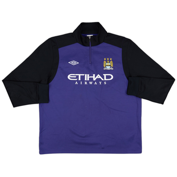 2012-13 Manchester City Umbro 1/4 Zip Drill Top - 8/10 - (XXL)