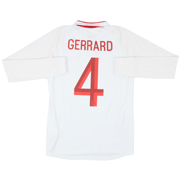 2012-13 England Home L/S Shirt Gerrard #4 - 10/10 - (XS)