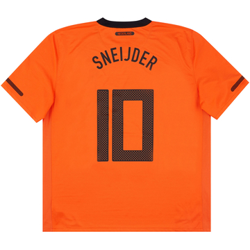 2010-11 Netherlands Home Shirt Sneijder #10