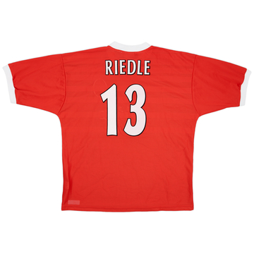 1998-99 Liverpool Match Issue UEFA Cup Home Shirt Riedle #13