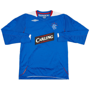 2006-07 Rangers Home L/S Shirt - 5/10 - (L)