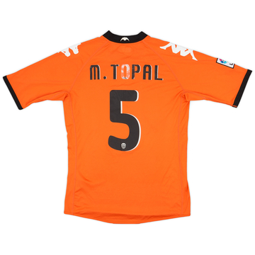 2010-11 Valencia Away Shirt M. Topal #5 - 5/10 - (L)
