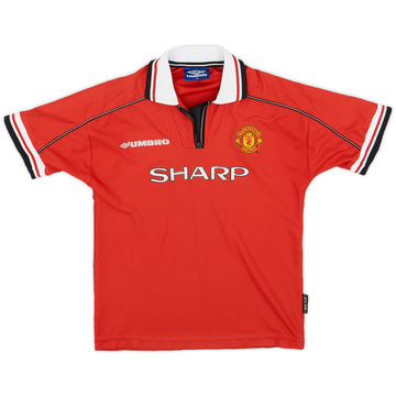 1998-00 Manchester United Home Shirt - 8/10 - (L.Boys)