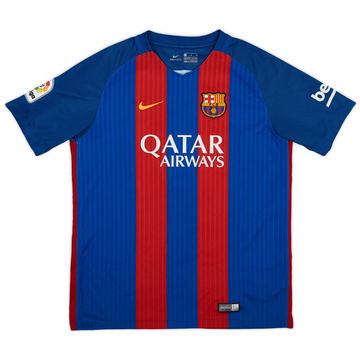 2016-17 Barcelona Home Shirt - 8/10 - (XL.Boys)