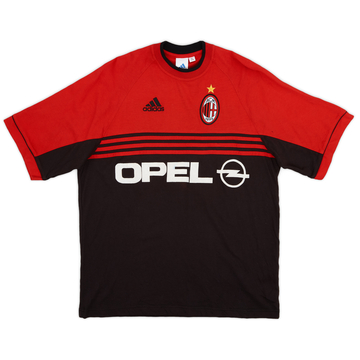 1998-00 AC Milan adidas Cotton Tee - 7/10 - (L)