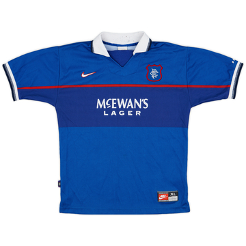 1997-99 Rangers Home Shirt - 8/10 - (XL.Boys)