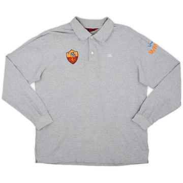 2007-08 Roma Kappa Polo L/S Shirt - 8/10 - (XL)