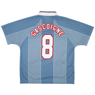 1996-97 England Away Shirt Gascoigne #8 - 5/10 - (XL)