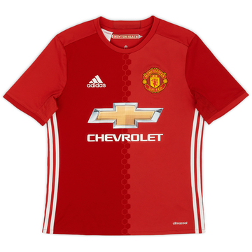 2016-17 Manchester United Home Shirt - 8/10 - (L.Boys)