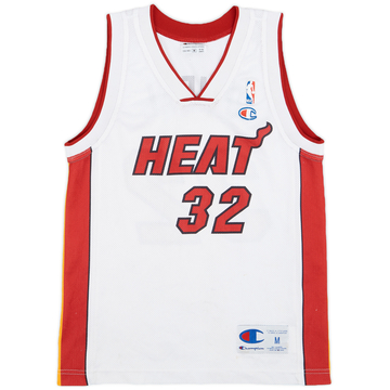 2004-07 Miami Heat O'Neal #32 Champion Home Jersey - 6/10 - (M.Boys)