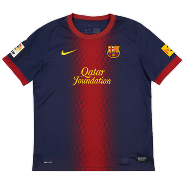 2012-13 Barcelona Home Shirt - 7/10 - (XL.Boys)