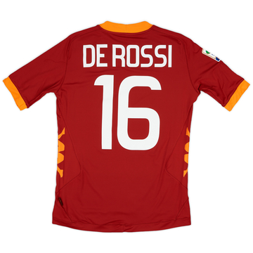 2011-12 Roma Home Shirt De Rossi #16 (M)