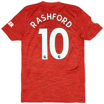 2020-21 Manchester United Home Shirt Rashford #10 - 8/10 - (S)
