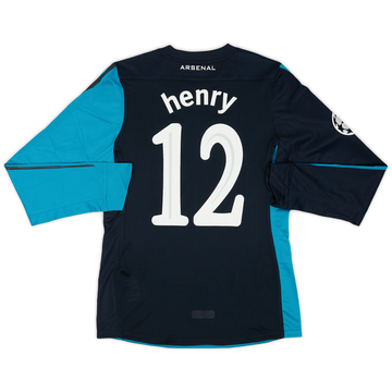2011-12 Arsenal Player Issue Away L/S Shirt Henry #12 (M)