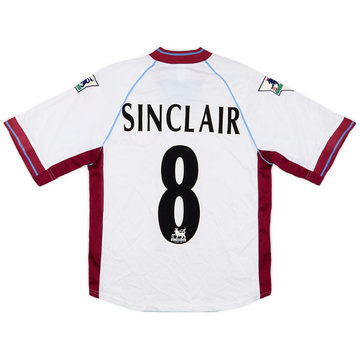 1998-99 West Ham Away Shirt Sinclair #8 - 8/10 - (Y)