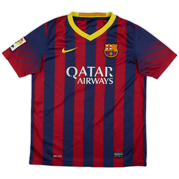 2013-14 Barcelona Home Shirt - 5/10 - (L.Boys)