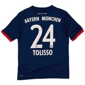 2017-18 Bayern Munich Away Shirt Tolisso #24 - 8/10 - (9-10 Years)
