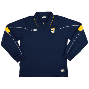 2008-09 Parma Errea 1/4 Zip Polo L/S Shirt - 9/10 - (S)