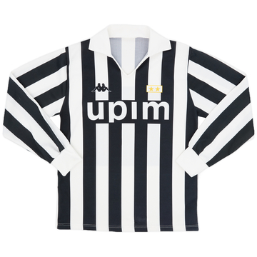 1991-92 Juventus Basic Home L/S Shirt #11 - 8/10 - (M)
