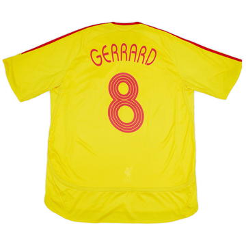 2006-07 Liverpool Away Shirt Gerrard #8 - 5/10 - (XL)