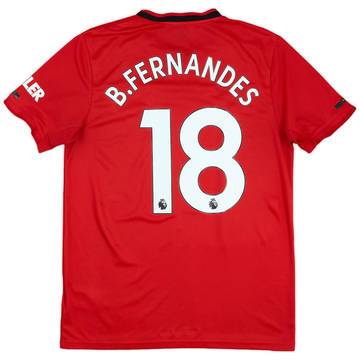 2019-20 Manchester United Home Shirt B.Fernandes #18 - 6/10 - (M)