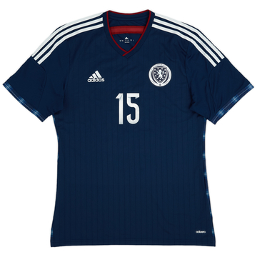 2014-15 Scotland Player Issue Home Shirt #15 - 8/10 - (L)