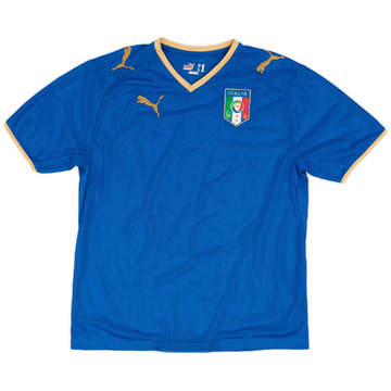 2007-08 Italy Home Shirt - 8/10 - (XL.Boys)