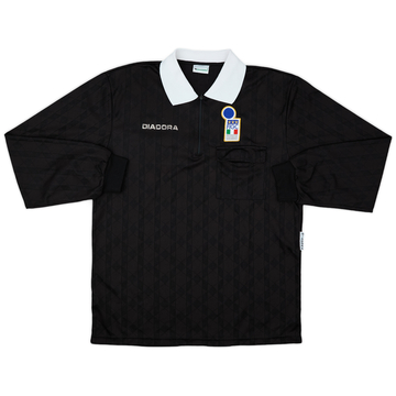 1990s Italy FIGC Diadora Referee L/S Shirt - 7/10 - (XL)