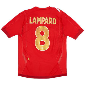 2006-08 England Away Shirt Lampard #8 - 5/10 - (S)