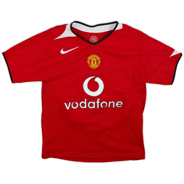2004-06 Manchester United Home Shirt - 9/10 - (S.Boys)