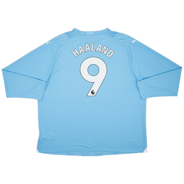 2023-24 Manchester City Home L/S Shirt Haaland #9 (3XL)