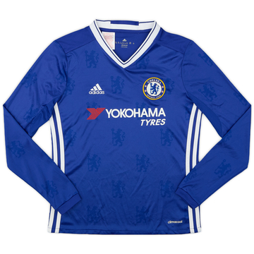 2016-17 Chelsea Home L/S Shirt - 9/10 - (M.Boys)