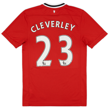 2011-12 Manchester United Home Shirt Cleverley #23 - 5/10 - (S)