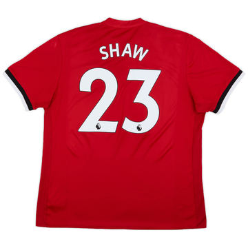 2017-18 Manchester United Home Shirt Shaw #23 - 6/10 - (XL)