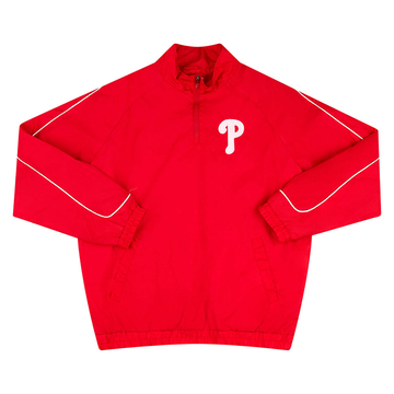 2000s Philadelphia Phillies MLB 1/4 Zip Windbreaker Jacket XXL