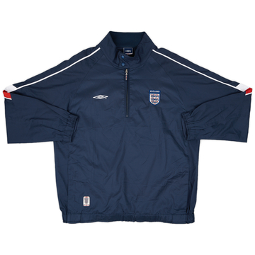 2006-07 England Umbro 1/4 Zip Drill Top - 6/10 - (L)