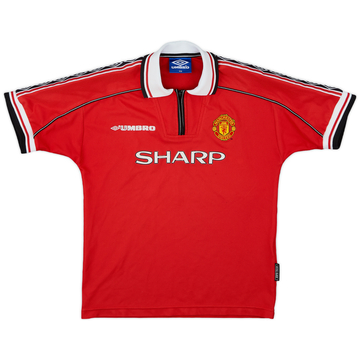 1998-00 Manchester United Home Shirt - 7/10 - (L.Boys)