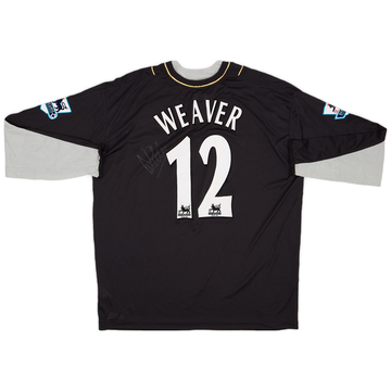 2006-07 Manchester City Match Issue Signed GK Shirt Weaver #12