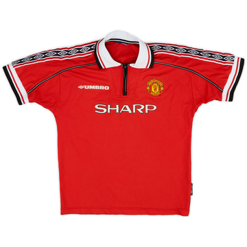 1998-00 Manchester United Home Shirt - 5/10 - (S.Boys)