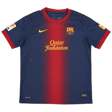 2012-13 Barcelona Home Shirt - 7/10 - (XL.Boys)