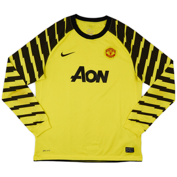 2010-11 Manchester United Yellow GK Shirt - 6/10 - (XL.Boys)