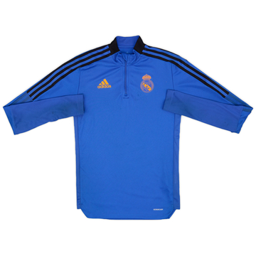 2021-22 Real Madrid adidas 1/4 Zip Training Top - 7/10 - (XS)