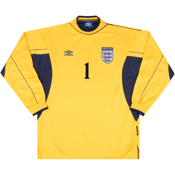 1999-00 England U-18 Match Issue GK Shirt #1 (Evans)